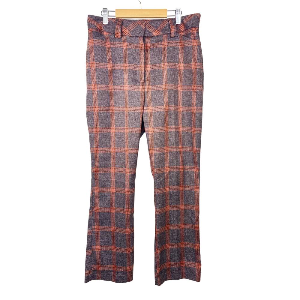 Womens Pants Sz 8 Plaid Grandpa Drop Crotch Indie Grunge Hipster Retro Boho